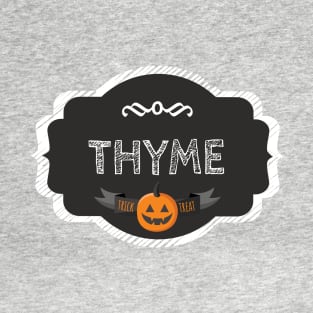 Thyme Spice Funny Halloween Family Matching Group Costume T-Shirt